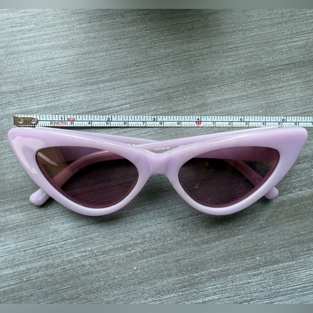 The Attico Purple Sheer Sunglasses - Picture 6 of 9